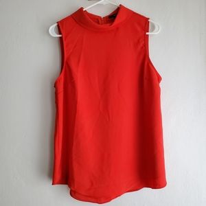 FOREVER 21 Red sleeveless fold over neck top